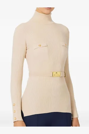 Elisabetta Franchi Jersey con cinturón