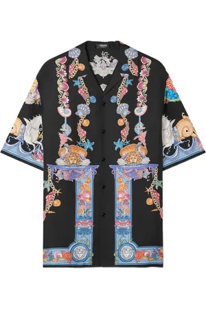 VERSACE Camisa Coral Theater de manga corta