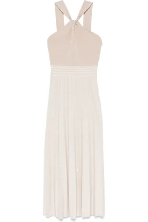 D.EXTERIOR Vestido midi de punto fino