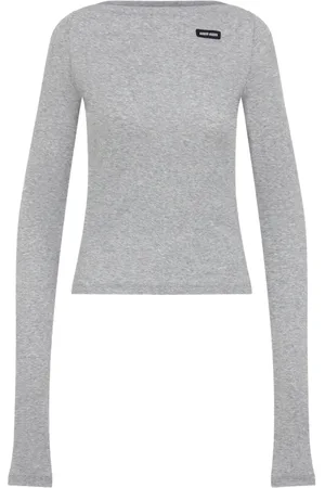 Miu Miu Camiseta con parche del logo