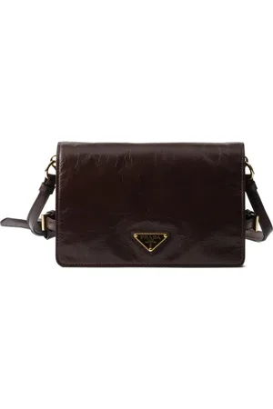 Prada Bolso de hombro de piel