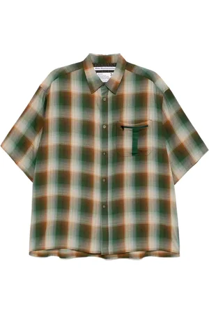 WHITE MOUNTAINEERING Camiseta a cuadros con manga corta