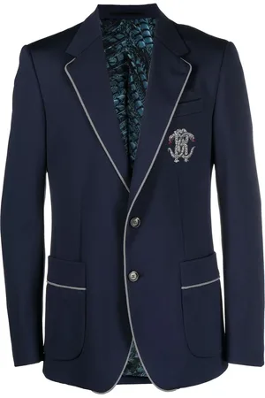 Roberto Cavalli Blazer con monograma bordado