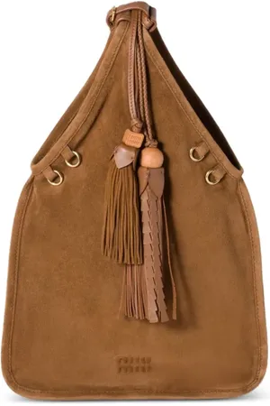 Miu Miu Bolso de hombro con detalle de borlas