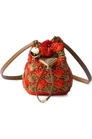 Prada Bolso bombonera de ganchillo mini