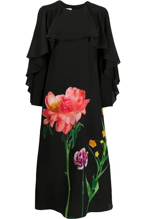 VALENTINO GARAVANI Vestido midi con motivo floral