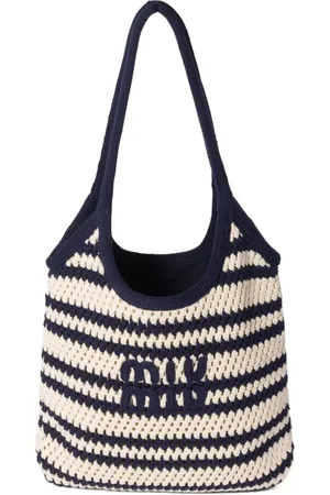 Miu Miu Bolso shopper Ivy a rayas