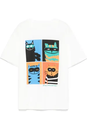 Stella McCartney Camiseta con ilustración estampada