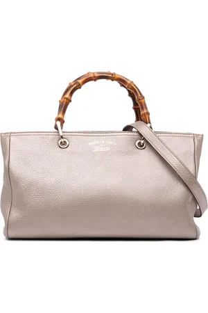 Gucci Bolso satchel Bamboo Shopper mediano de piel de becerro 2000-2015
