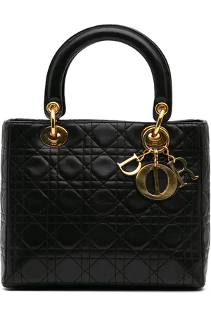 Dior Bolso satchel Cannage Lady Dior mediano 1997