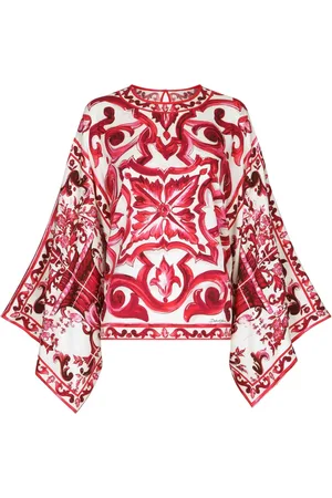 Dolce & Gabbana Blusa con estampado Mayólica