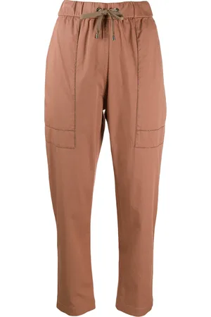 Brunello Cucinelli Pantalones con cintura paperbag