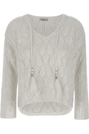 KANGRA CASHMERE Crochet-knit sweater