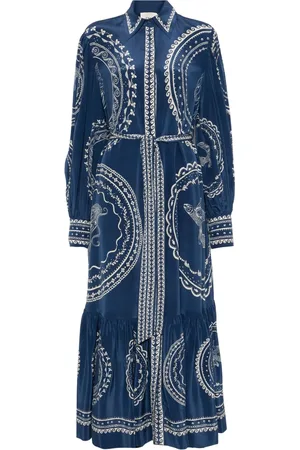 ALÉMAIS Vestido midi Ocean