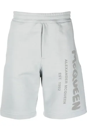 Alexander McQueen Pantalones cortos de deporte con estampado Graffiti