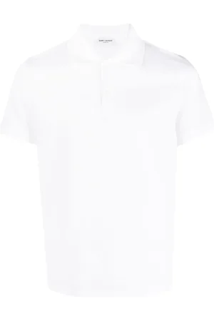 Saint Laurent Polo con logo bordado
