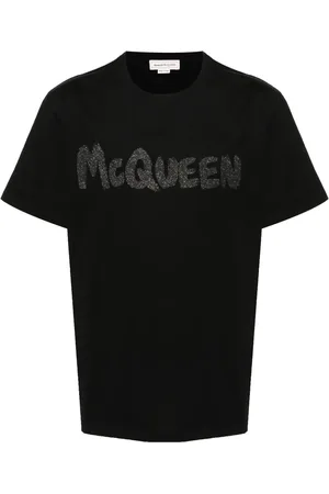 Alexander McQueen Camiseta con logo estampado