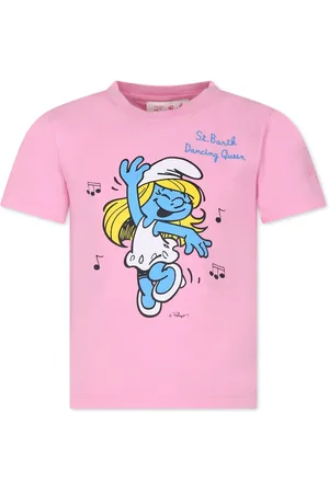 MC2 SAINT BARTH Camiseta con estampado Smurfette