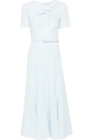 Roland Mouret Vestido midi con cinturón