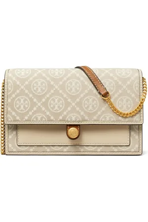 Tory Burch Bolso mini con monograma en jacquard