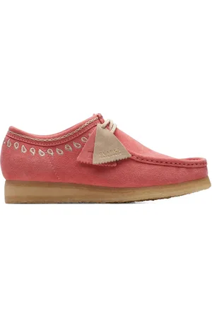 Clarks Botas Wallabee Pink Embroidery