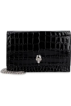 Alexander McQueen Bolso de mano con aplique de calavera