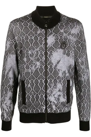 BILLIONAIRE Chaqueta bomber con logo bordado