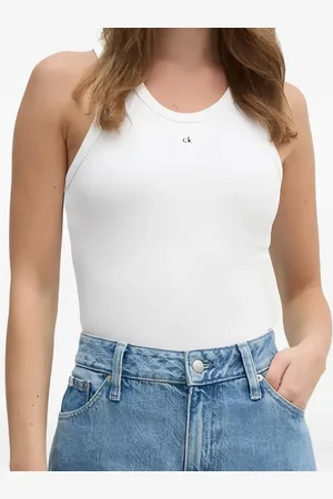 Calvin Klein Top con logo bordado