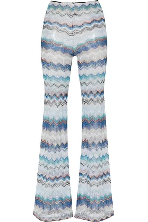 Missoni Pantalones acampanados de ganchillo