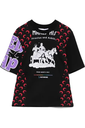 Marine Serre Camiseta Regenerated Graphic