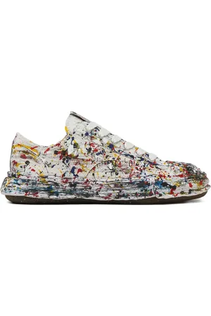 Maison Mihara Yasuhiro Zapatillas con motivo de salpicaduras de pintura
