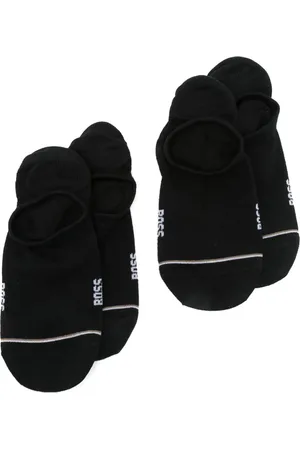 HUGO BOSS Pack de dos pares de calcetines con logo en intarsia
