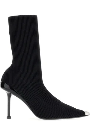Alexander McQueen Botas de canalé Slash con tacón de 90 mm