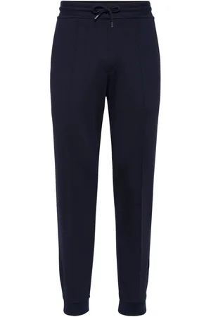 Brunello Cucinelli Pantalones con pinzas y cordones
