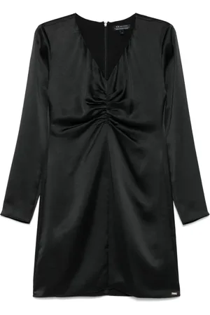 Armani Exchange Vestido corto con cuello redondo