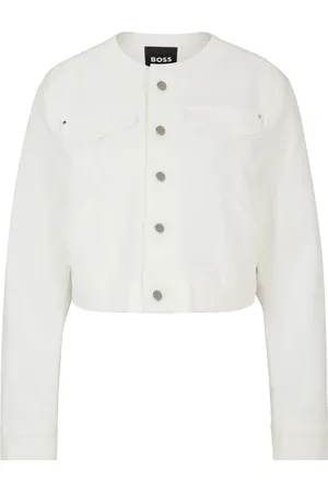 HUGO BOSS Chaqueta vaquera con letras del logo