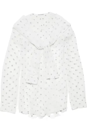 Acne Studios Blusa con lazo en el cuello