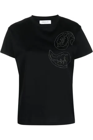 Fabiana Filippi Camiseta con detalles de cuentas