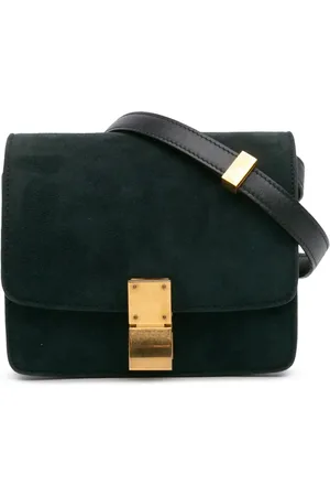 Céline Bandolera Classic Box pequeño de ante 2018