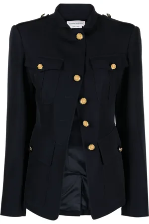 Alexander McQueen Chaqueta militar asimétrica