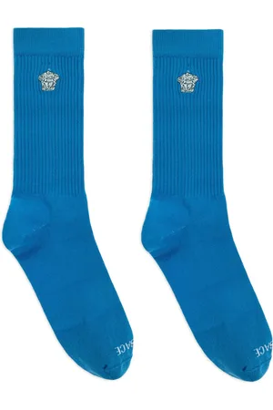 VERSACE Calcetines de canalé con bordado Medusa