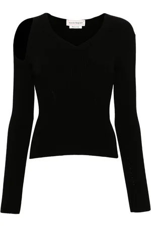 Alexander McQueen Jersey con aberturas