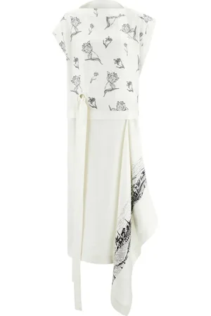 Salvatore Ferragamo Vestido midi con estampado floral