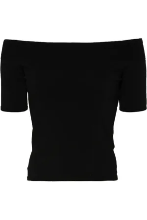 Alexander McQueen Top con hombros descubiertos