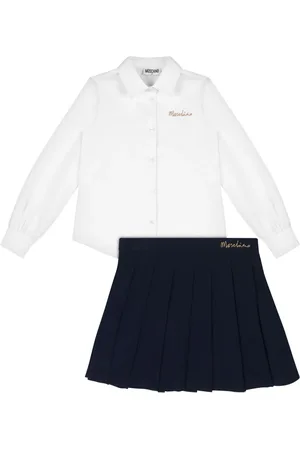 Moschino Falda con logo bordado