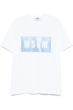 Msgm Camiseta con logo estampado