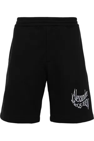 Alexander McQueen Pantalones cortos de chándal con logo bordado
