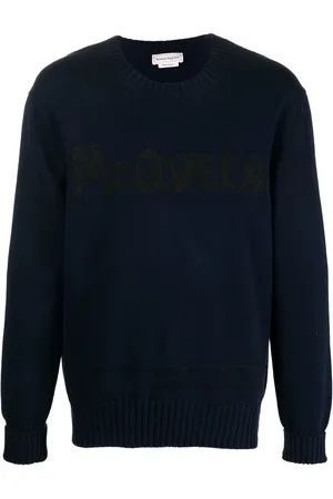 Alexander McQueen Jersey con logo en intarsia