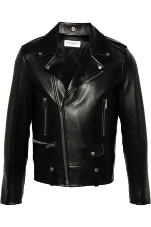 Saint Laurent Chaqueta biker con cremallera