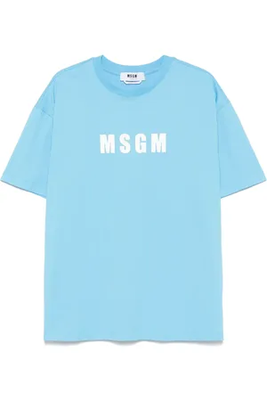 Msgm Camiseta con logo estampado